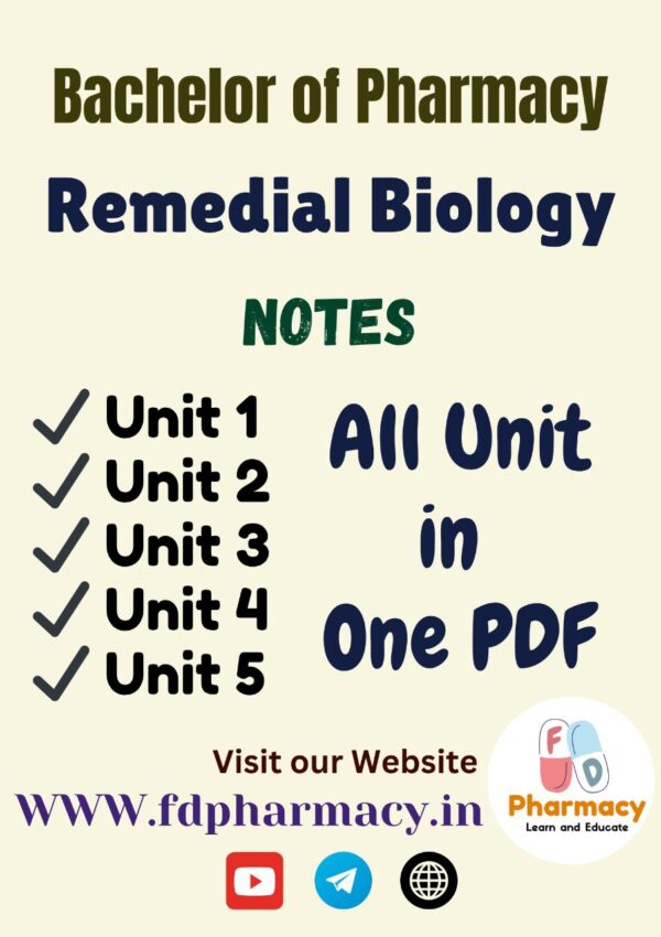 Remedial Biology All Unit Notes