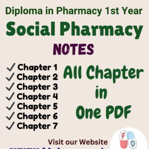 Social Pharmacy All Chapter Notes