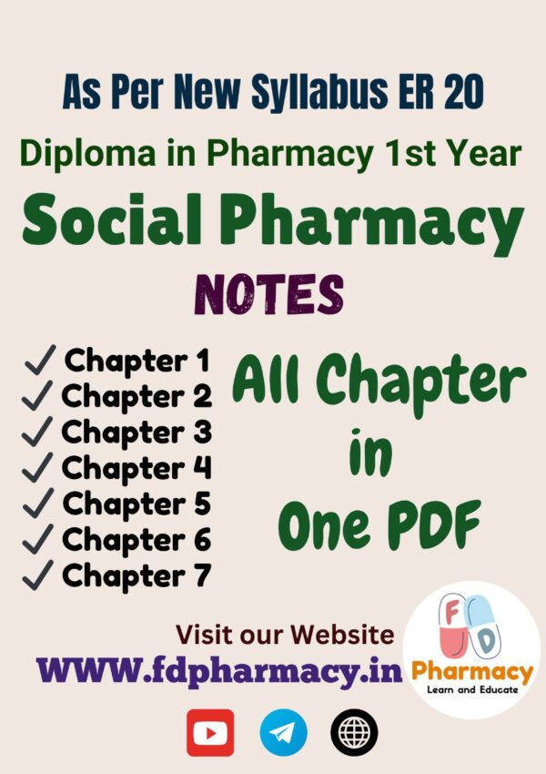 Social Pharmacy All Chapter Notes
