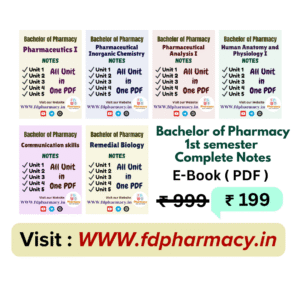 B.Pharma 1st Semester Notes