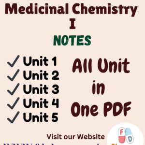 Medicinal Chemistry – I All Unit Notes