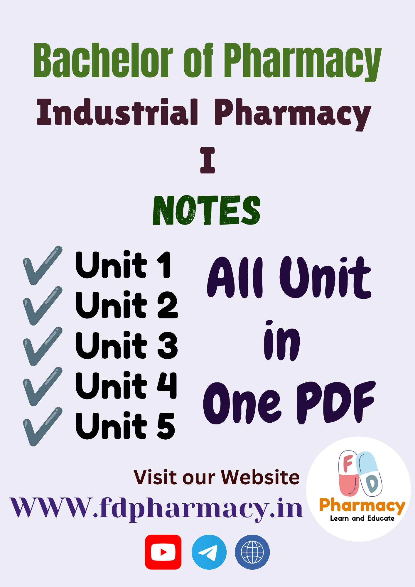 B.Pharma 5th Semester Notes - Image 2