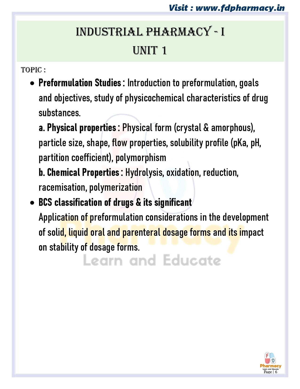 B.Pharma 5th Semester Notes - Image 6