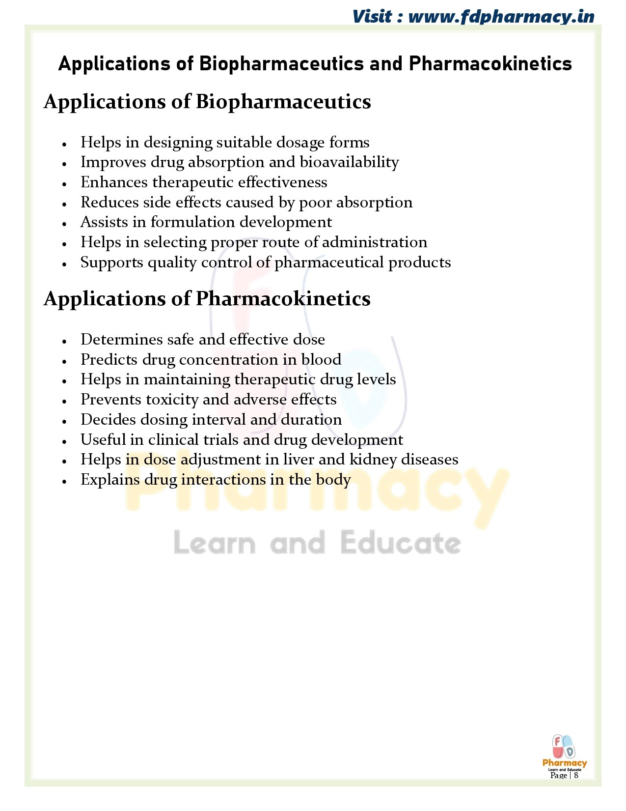 B.Pharma 6th Semester Notes - Image 23