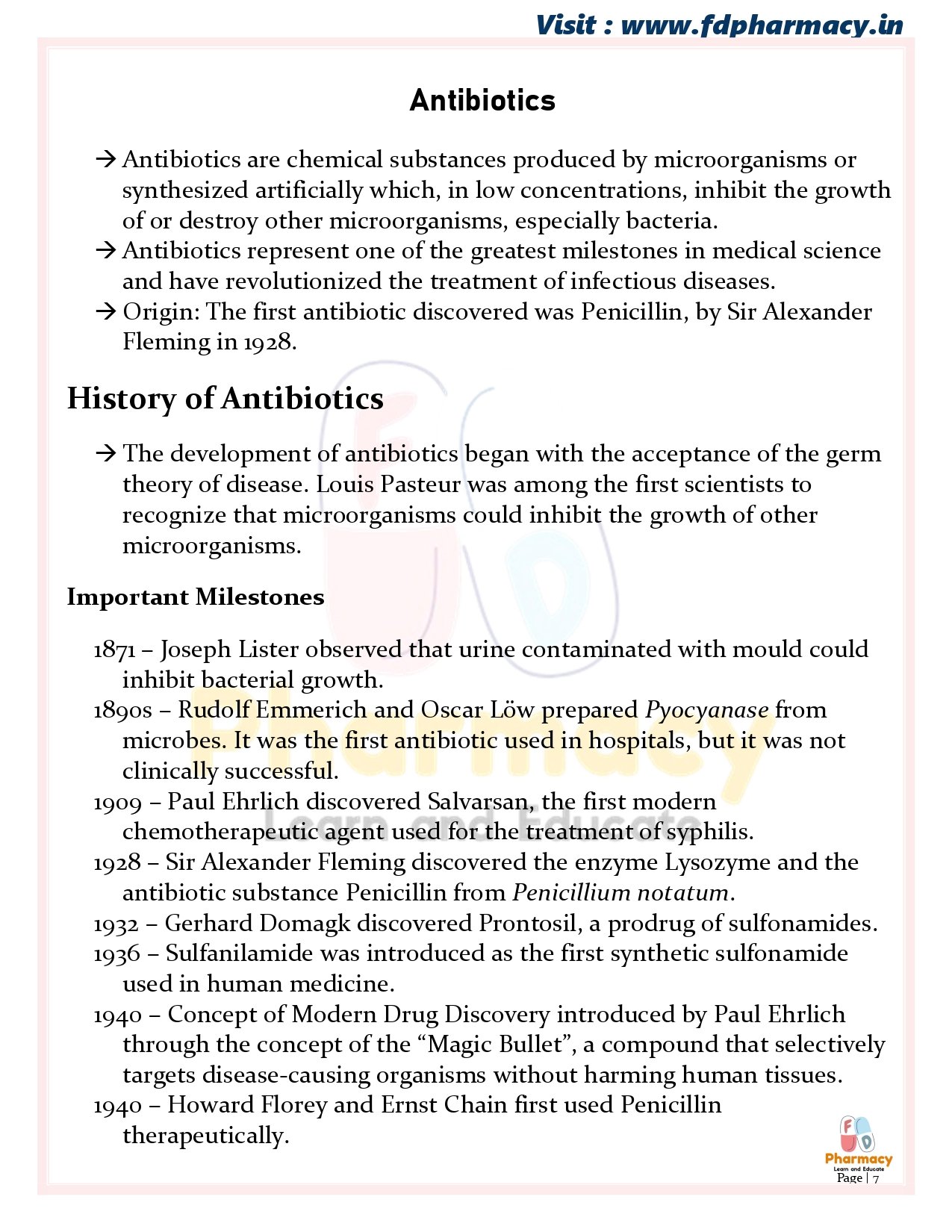 B.Pharma 6th Semester Notes - Image 7