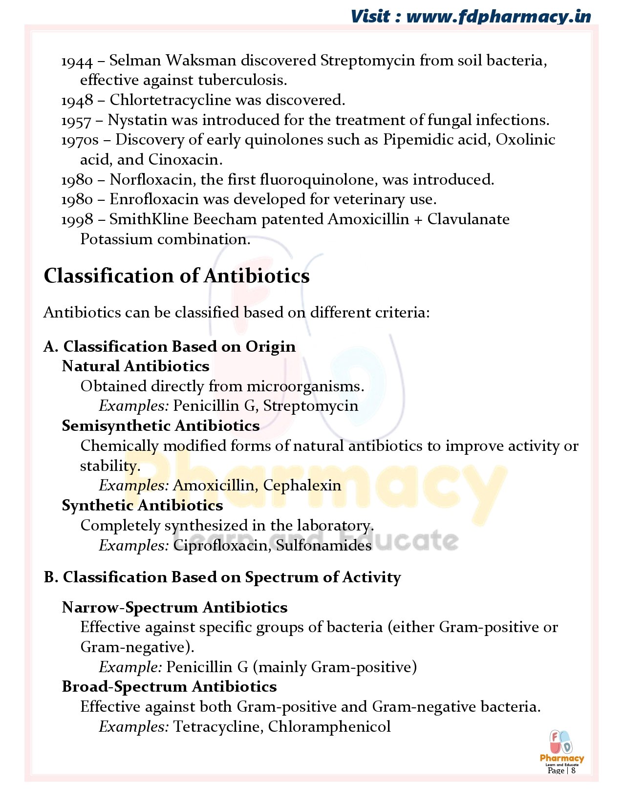 B.Pharma 6th Semester Notes - Image 8