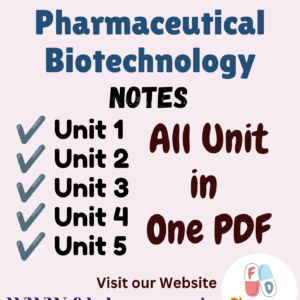 Pharmaceutical Biotechnology All Unit Notes