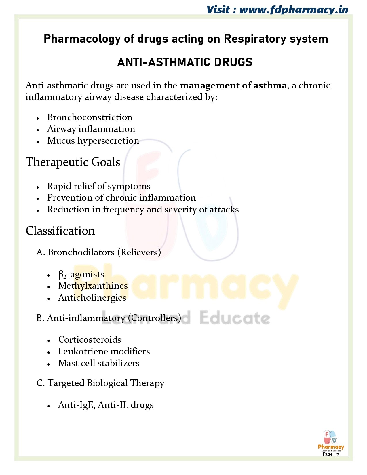 B.Pharma 6th Semester Notes - Image 12